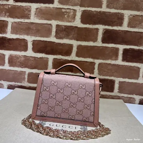 Hyper Peter HANDLE MATELASSÉ BAG GG GUCCI TOP SMALL 0517